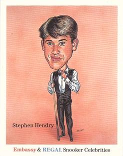 1993 Imperial Embassy & Regal Snooker Celebrities #NNO Stephen Hendry Front
